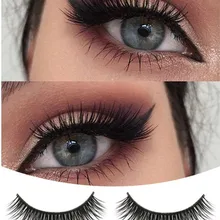 Новые женские модные натуральные красивые плотные накладные ресницы ручной работы#4