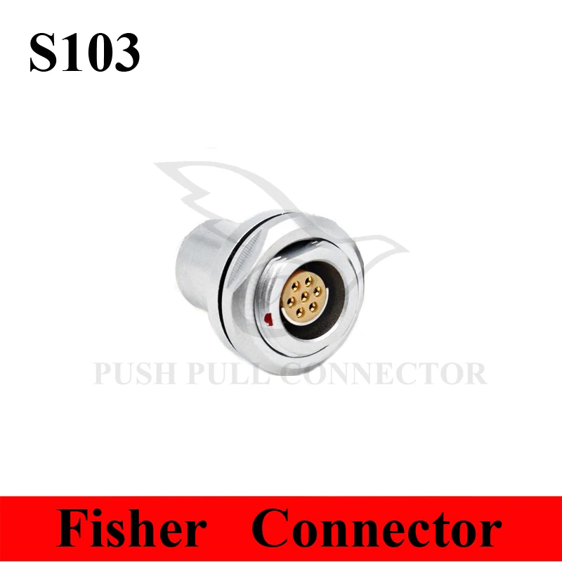 

Fisher connector S103 Series 1F 2 3 4 5 6 7 8 10 12 14 16 Pin waterproof Connector 1F Series ELG Female Socket For Fischer