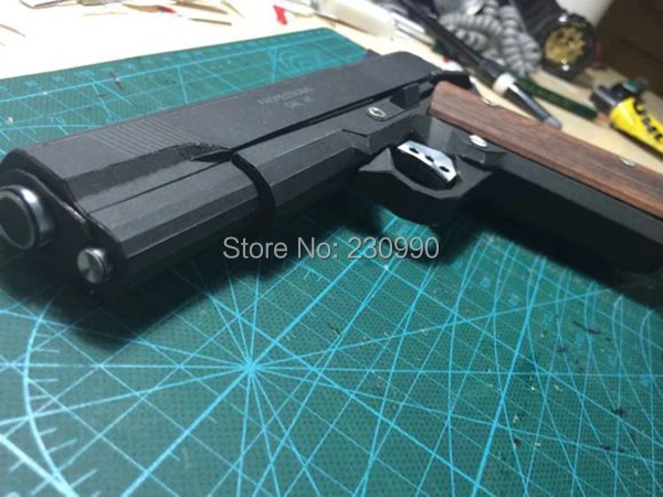 Новинка 2в1 Glock18 M1911 Бумажная модель игрушечного пистолета Рисование страниц 3d diy военная бумажная головоломка 3D бумажная модель Косплей оружие игрушка