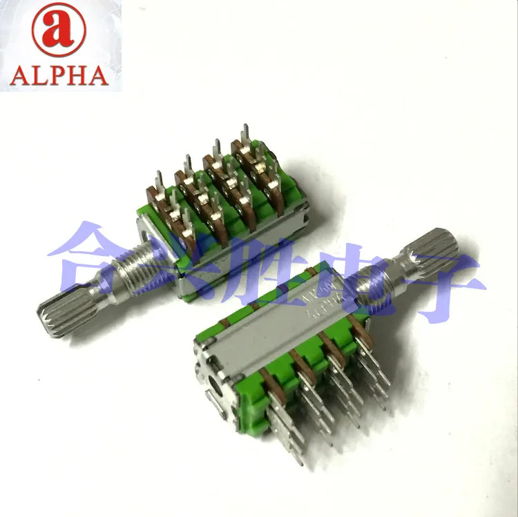 Тайвань ALPHA aihua 12 Тип прецизионный потенциометр 4 муфта A10K * инновационные колонки