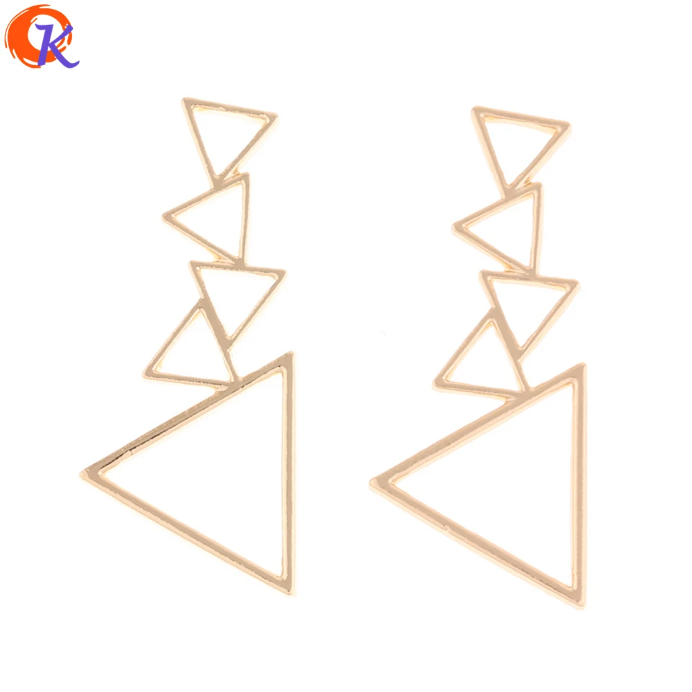 

Cordial Design 100Pcs 13*41MM Jewelry Accessories/Earring Connectors/Triangle Shape/Zinc Alloy/DIY/Hand Made/Earring Findings