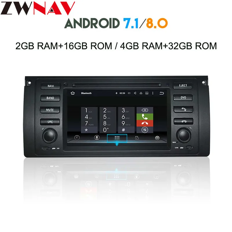 Cheap 4GB RAM Android 8.0 Car multimedia player GPS Navigation Headunit For For BMW X5/M5 1995 -2003 8 core car dvd radio Autostereo 10
