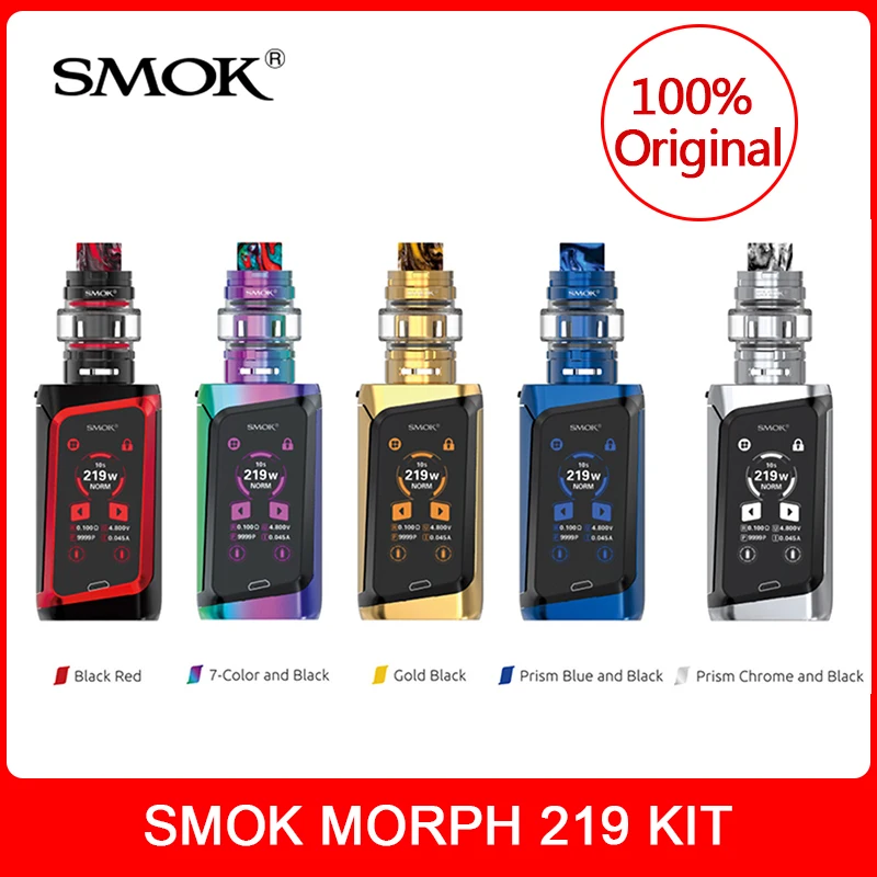 Original SMOK MORPH 219 Kit 219W with TF2019 Tank For Electronic Cigarette morph mod kit VS X PRIV/Mag/Species/G Priv vape kit