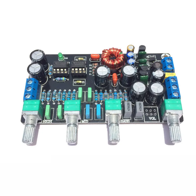 

JRC4558D Have A Fever Power amplification Front Level Tone Plate Automobile Load Tone DC12V Tone TDA7850 Tuning