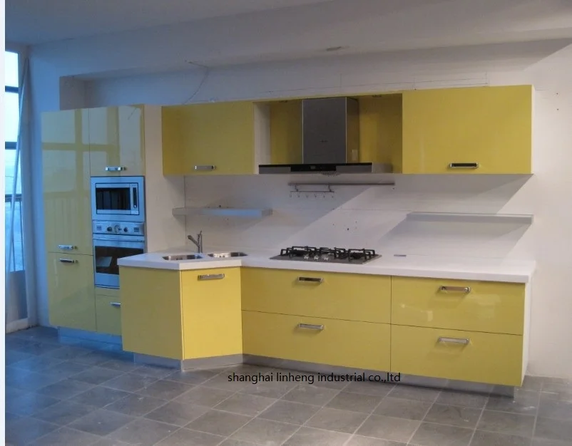 Современный глянцевый/лаковый кухонный шкаф (стандартный)|lacquer kitchen cabinet|kitchen