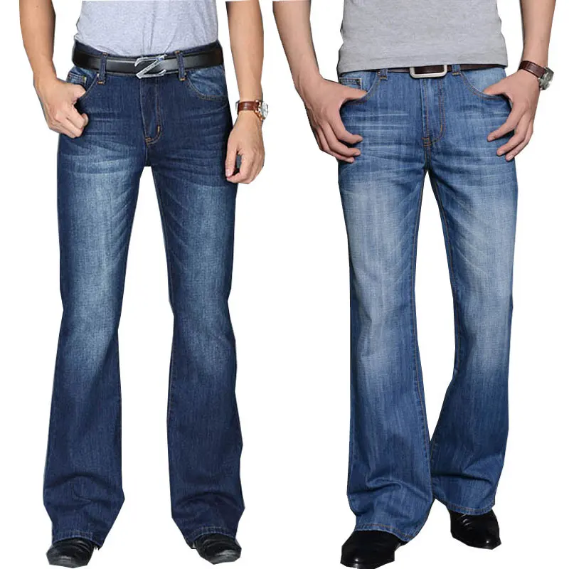 Джинсы Для мужчин 2021 s Modis большой расклешенные джинсы Boot Cut-клеш от свободная