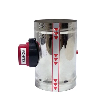 

80mm stainless steel air damper valve 220V 50pieces to Thailand