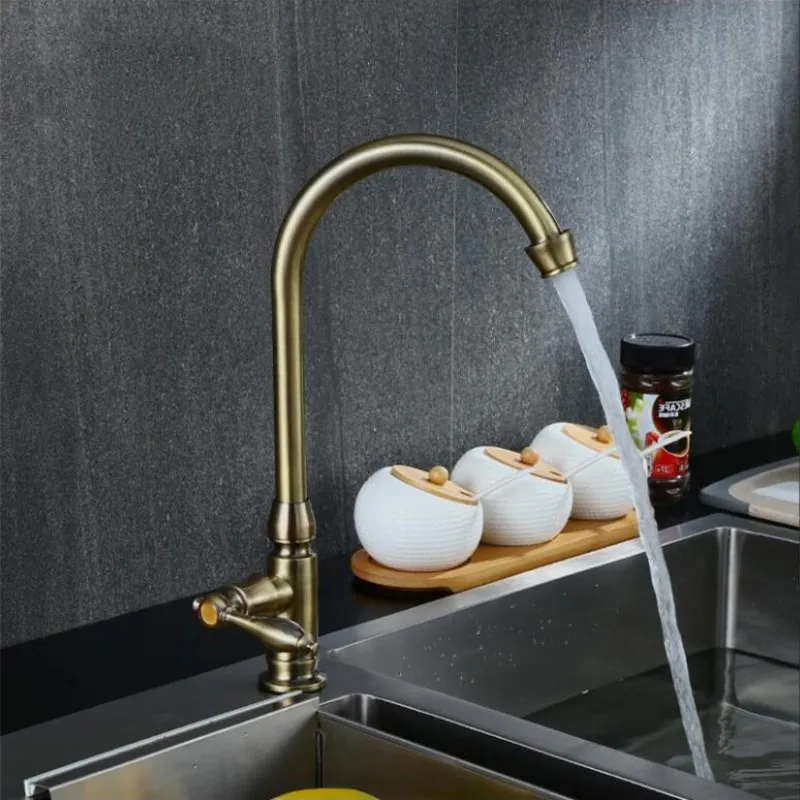 Mitigeur De Cuisine QUADRO 3 Voies – Robinet Dauphin En Laiton Chromé