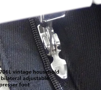 

VINTAGE HOUSEHOLD SEWING MACHINE PARTS. 706L ADJUSTABLE BILATERAL PRESSER FOOT