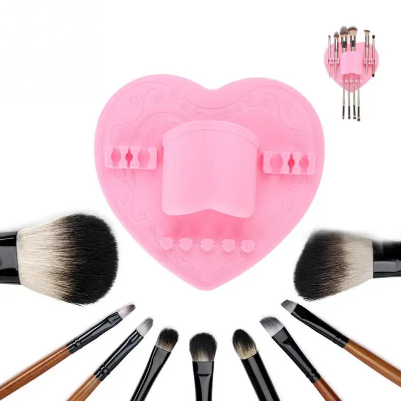 

Makeup Brush Holder Air Drying Rack Organizer Shelf Make Up Wall-Mounted Brushes Organizer Eye Shadow Applicator Stand Storage