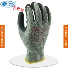 NMSafety Рабочая перчатка механика с устойчивость к порезам, уровень 5 Защитная Рабочая перчатка