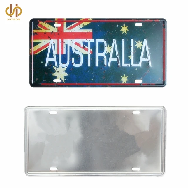 personalized australia flag car