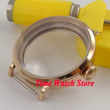 Parnis 46 мм подходит 6497 6498 механизм розовое золото нержавеющая сталь чехол для часов 21