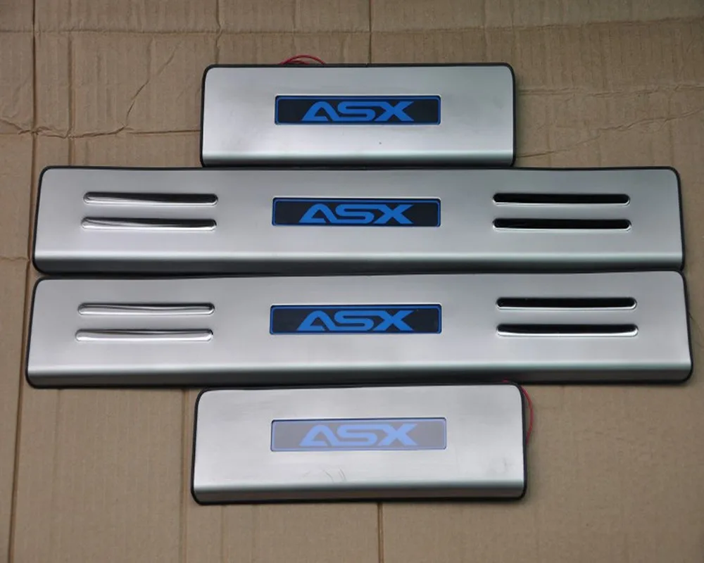 304 stainless steel LED Scuff Plate / Door Sill Car styling for 2011-2016 Mitsubishi ASX Auto parts | Автомобили и мотоциклы