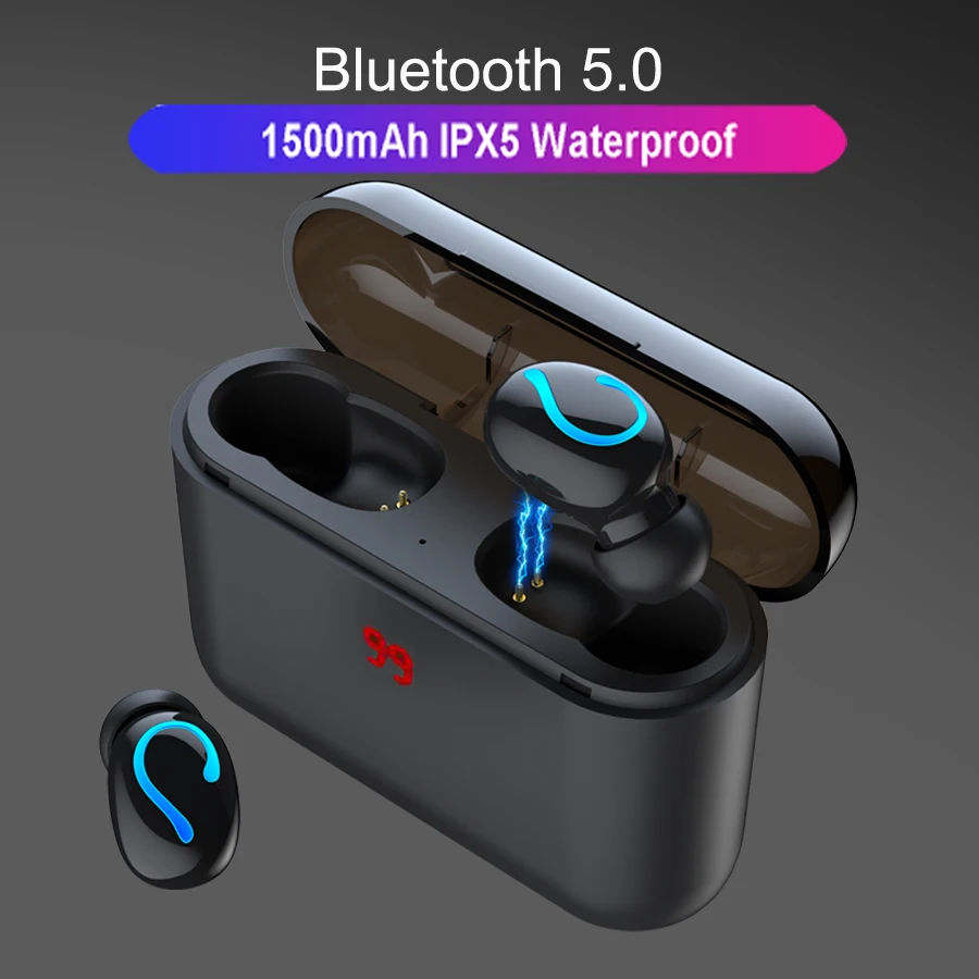 Q32 TWS 5,0 Bluetooth наушники спортивные беспроводные наушники 3D стерео настоящие Беспроводные наушники с микрофоном гарнитура Blutooth