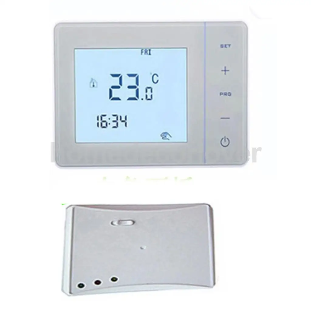 HY01RF RF Wireless Room Thermostat Wall Gas Boiler Heating Remote Controller Children Safety Lock Holidays Mode NTC Sensor