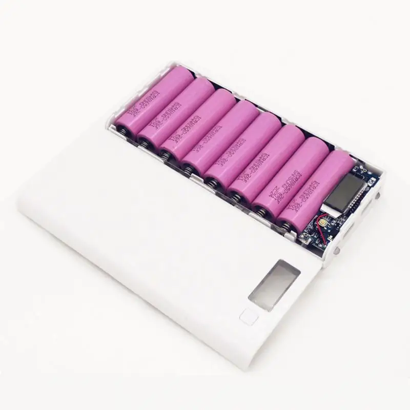 

17*8*2.2cm 5V Dual USB 18650 Power Bank Battery Storage Box Pack Mobile Phone Charger DIY Shell Case For iphone6 Plus S6