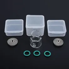 6 шт. TIG заварки фонарь газа объектив#12 Pyrex Стекло Набор чашек для WP17/18/26 серии