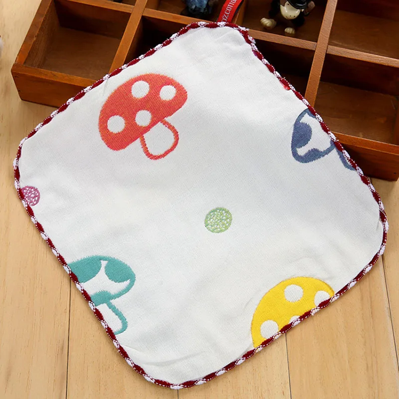 Baby's Kids Newborn Children Cotton Gauze Square Handkerchiefs Animals Clouds Saliva Towel 22*23.5CM FS0585