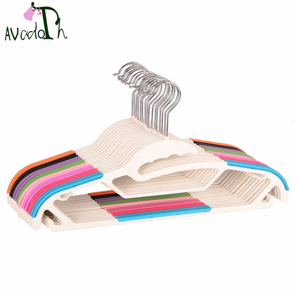 Avadoth Clothes Hanger Wet And Dry Anti slip Plastic Hanger Coat Pants Rack Hangers For Blouses