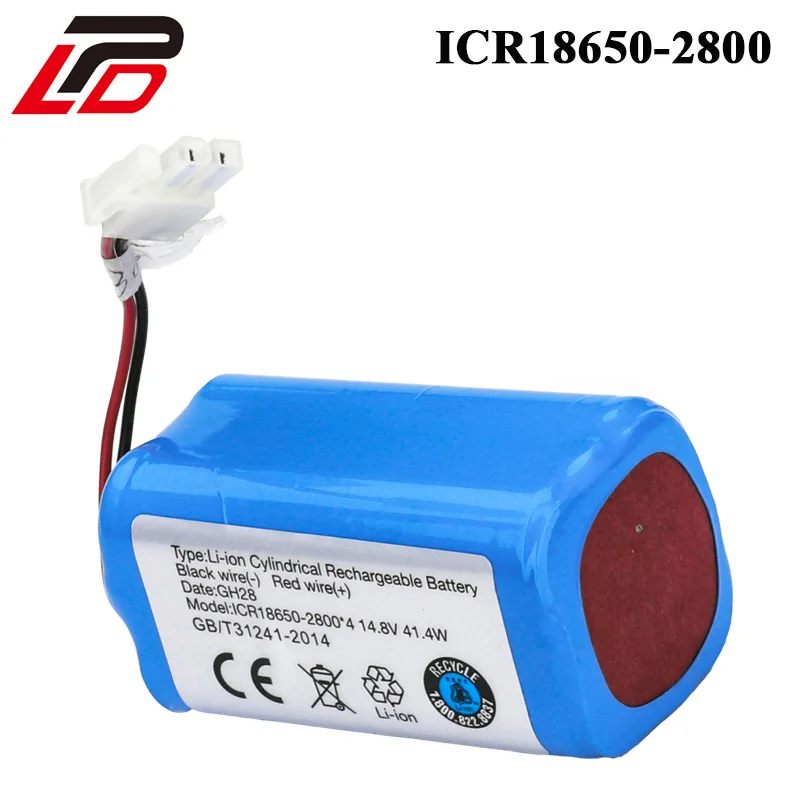 

14.8V 2800mah li-ion Replacement Battery For Ecovacs Sweeping Robot CR130 V780 series cleaner For dibea sallei 18650 batteries