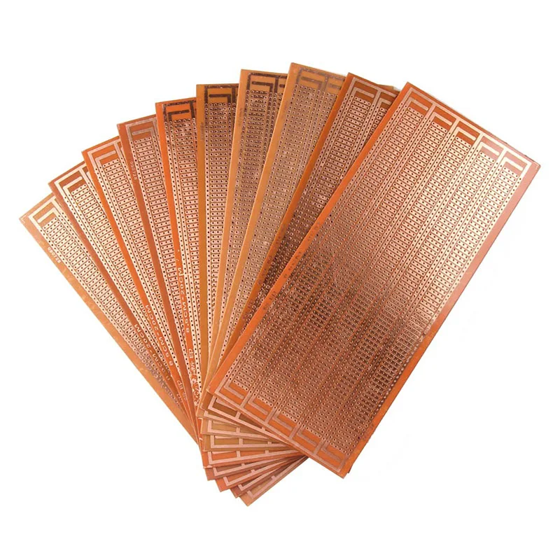 

New Arrival Professional 10Pcs DIY Prototype Paper PCB Universal Matrix Circuit Board 8.5x20cm DIY Circuit board HR