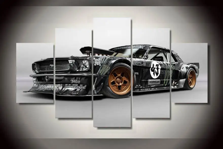 HD Печатный ford mustang машина rtr живопись холст печать Декор помещения плакат