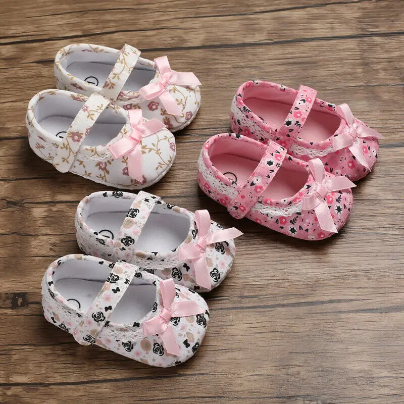 Летние милые туфли с бантиком для младенцев 0-18 месяцев, мягкие Нескользящие туфли с блестками, 7 цветов, новинка