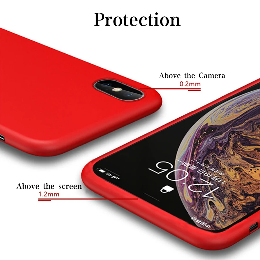 Мягкий официальный силиконовый чехол карамельных цветов для Iphone 8 7 6 6s Plus