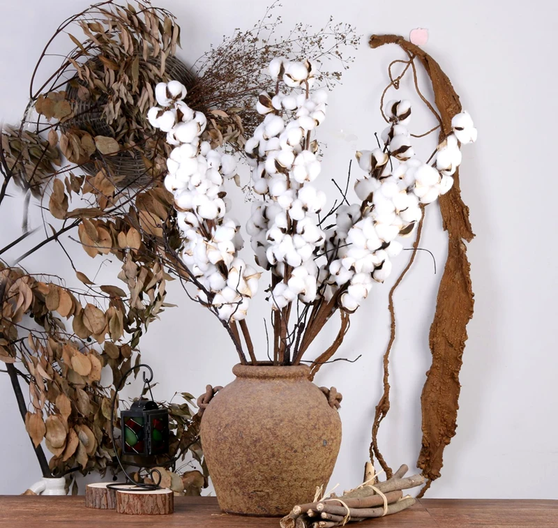 JAROWN Artificial Flower Cotton Home Indoor Decoration Flower Arrangement Wedding Photography Props Floral Retro Eternal Flowers (20)