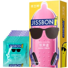 Wholesales 8pcs Jissbon Condom With Dotted Thread Ultra-thin Premium Condoms For men Sex Safe preservatif sex shop para homens