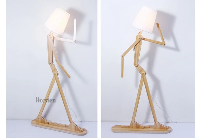Japanese Style Creative DIY Wooden Floor Lamps Nordic Wood Fabric Stand Light For Living Room Bedroom Study Art Deco Lighting E27 (16)