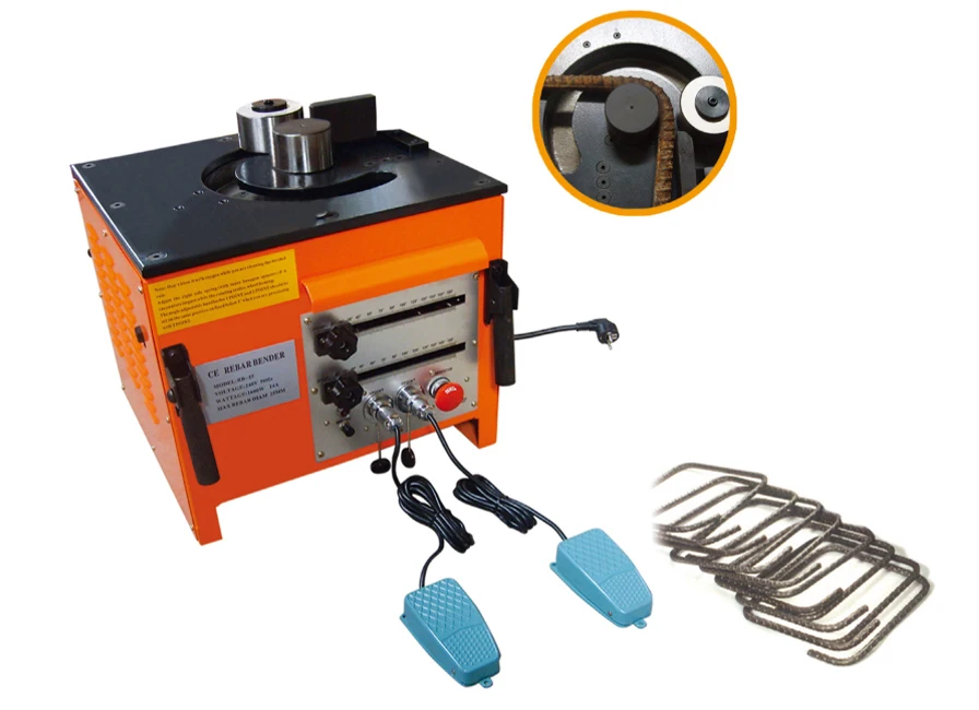 

top quality Construction tools automatic round steel bar bending machine 0-180 degree bending angle RB-25 with factory price