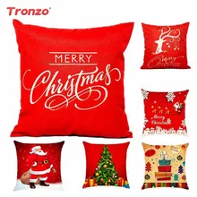

Tronzo Christmas Pillowcase Christmas Decorations For Home 45x45cm Santa Claus Merry Christmas Pillow Cover Navidad X-mas Decor