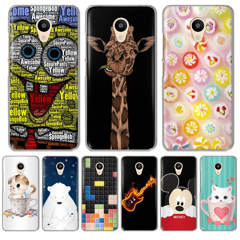 

cat For Meizu M3S M3 Note M5 M5S M5C M6 U10 U20 Pro 6 16th Phone Case cover Cute funda shell capa cartoon Mickey Mouse etui
