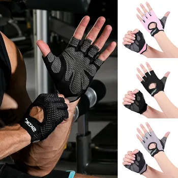 

Weight Lifting Gloves Wrist Wraps HandGrips Unisex Weightlifting Gloves Full Palm Protection For Pull-up Fitness Weightlift #M