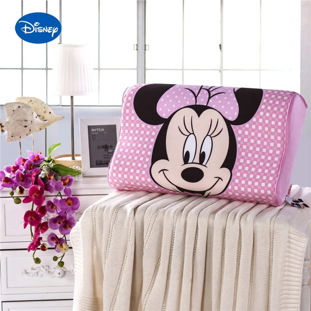 Pink Cartoon Minnie Mouse Print Memory Pillows Bedding 50x30cm Slow