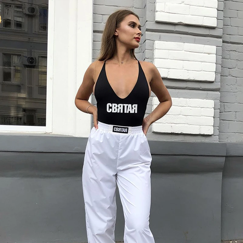 InstaHot إلكتروني طباعة سكوب عودة داخلية النساء أكمام 2019 الصيف V الرقبة مثير Playsuit عطلة الزي السباغيتي حزام أعلى