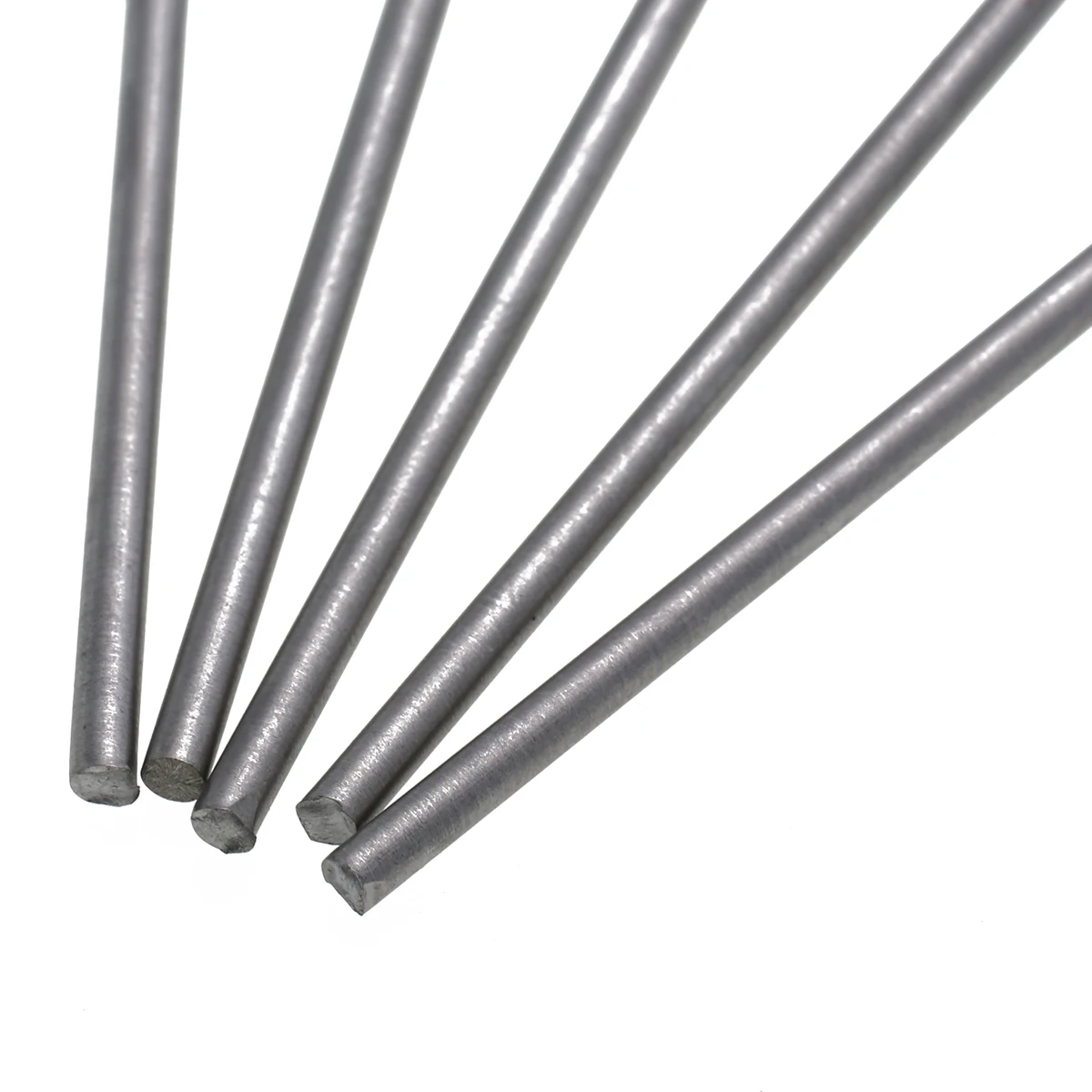 5pcs Grade 5 GR5 Titanium Ti Rods Stick Bar Shaft 3mm Diameter 25cm Length For Industries Tools