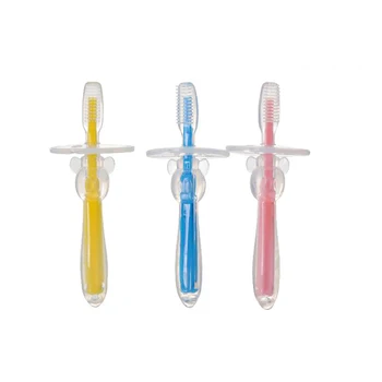 

1pc Silicone Baby Teether Teeth Training Tool Kids Toothbrushes Newborn Baby Infant Dental Oral Care Brush Tool Soft Chew Toy