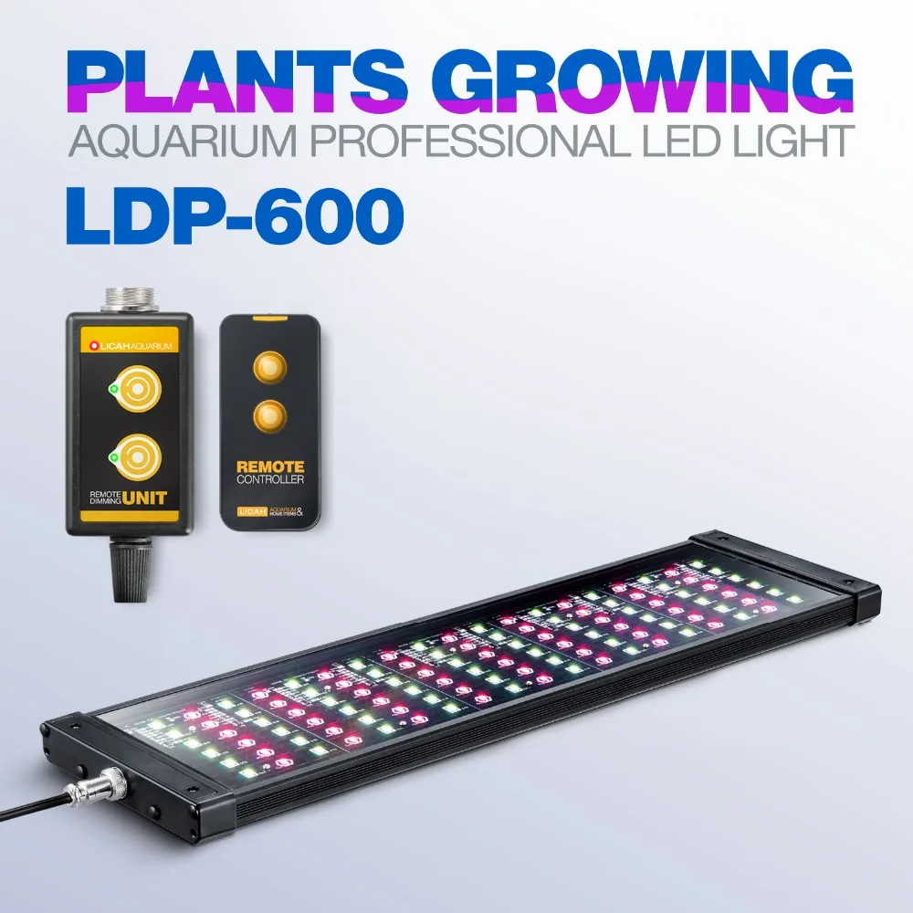 Baratos LICAH agua dulce acuario planta de luz LED LDP 600 Shpping gratis