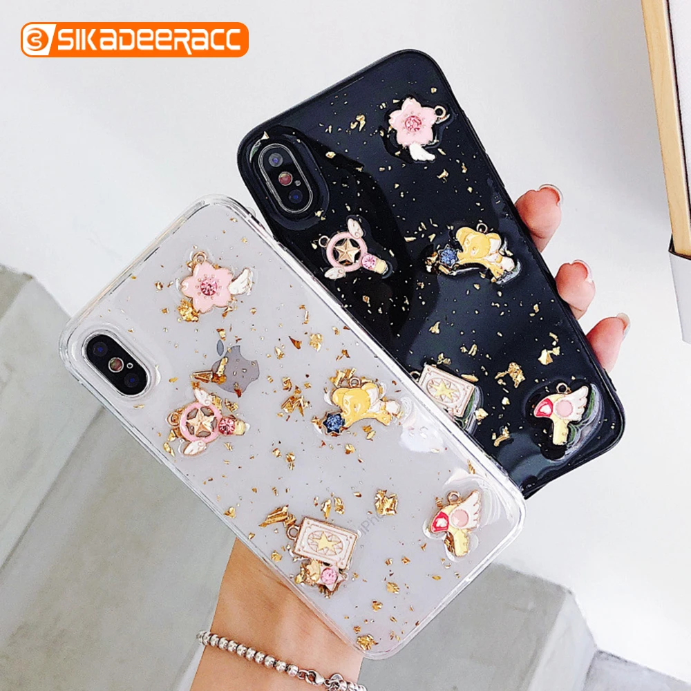 

Glitter Bling Star Phone Cases For iPhone XS Max 6 6s 7 8 Plus X XR Shockproof Soft TPU Girl Fashion Space Moon Star Planet
