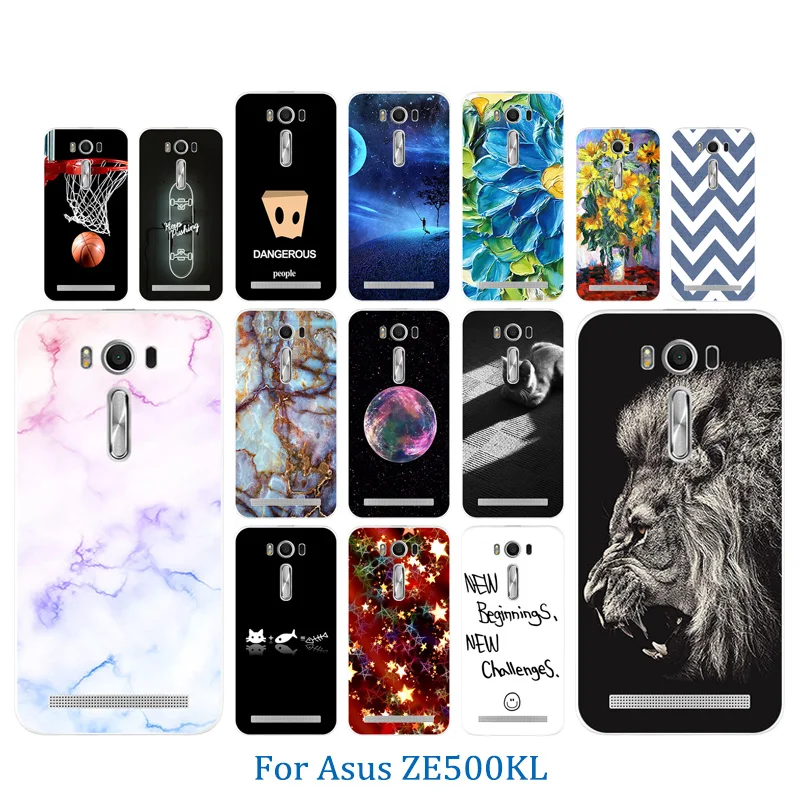 Чехол для телефона Asus ZenFone 2 Laser ZE500KL Силиконовая задняя крышка 5 0 дюймов с принтом