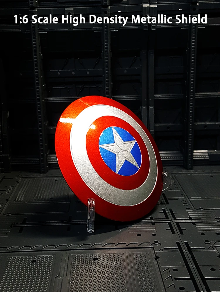 

New version 10cm Captain of America Shield 1:6 STEALTH Aluminum Metal Shield movie Model