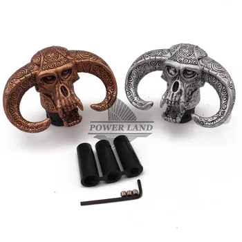 

Copper Color Gear Shift Knob Sheep Horn Style Shifter Lever Stick Resin Car Gear Shift Knob Universal For Toyota Honda BMW VW
