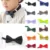 Классический Детский галстук-бабочка для мальчиков и девочек, Детский галстук-бабочка, модный, 25 цветов, мятный, зеленый, красный, черный, белый, зеленый, галстук для домашних животных - изображение