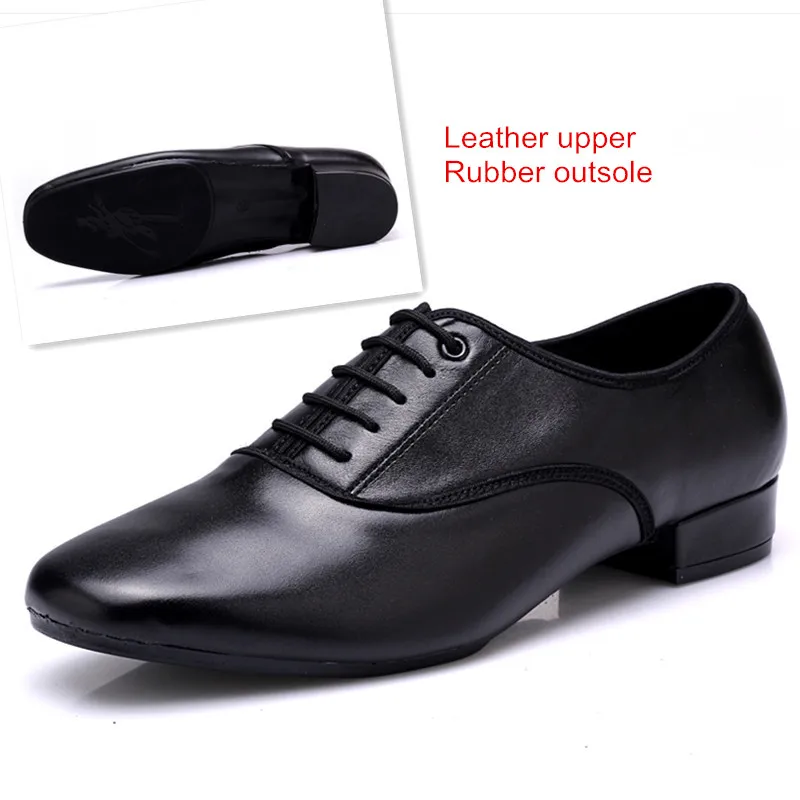 Leather Rubber Г.,, туфли для латинских танцев профессиональная обувь из мягкой кожи эластичные танцевальные на каблуках туфли для танцев - Цвет: Leather Rubber
