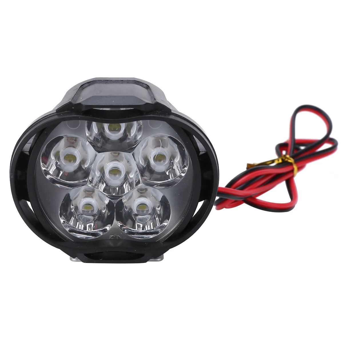 For Motor Lighting 6 In1 Led Light White Motorcycle Headlight Spot Lights Head Lamp DC 12V Driving Lights 9-85V 10W Mayitr