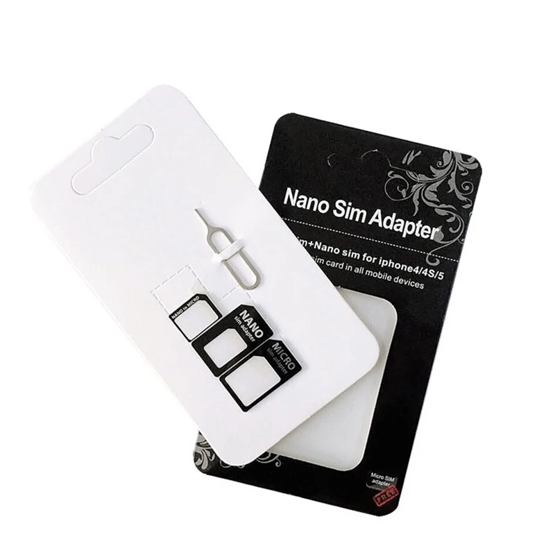 Универсальный адаптер 4 в 1 для iPhone X 8 7 6 S Plus 5 5S|card micro|card cardcard sim |