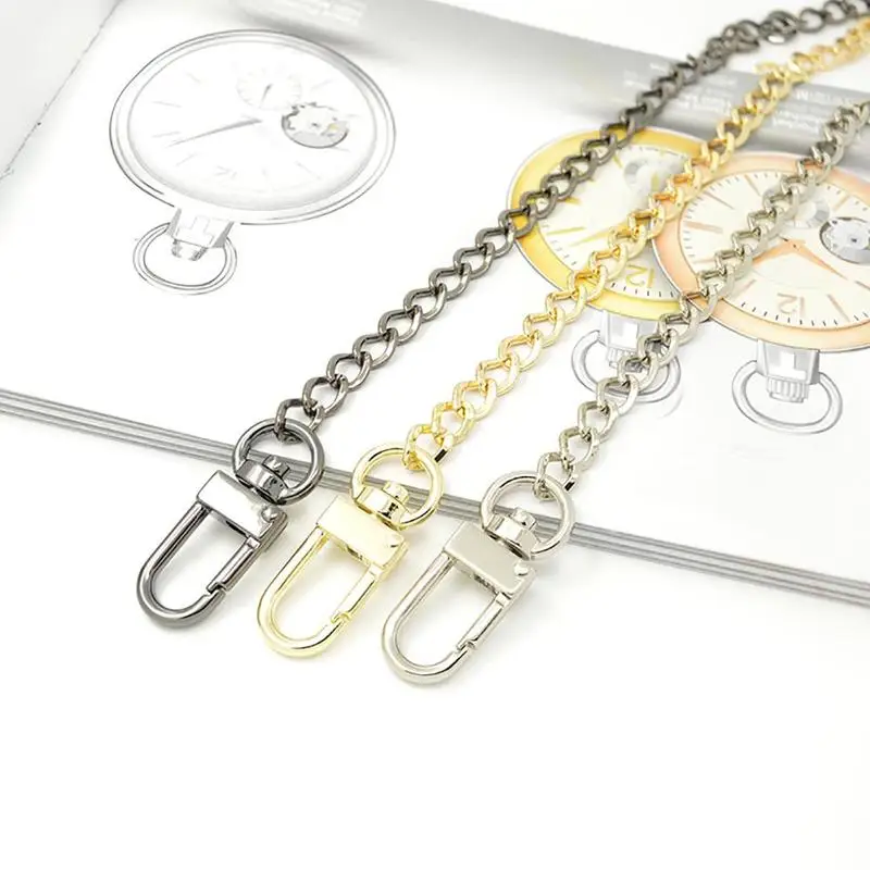 

Long 120cm Metal Purse Chain Strap Handle Handle Replacement For Handbag Shoulder Bag 3 Color